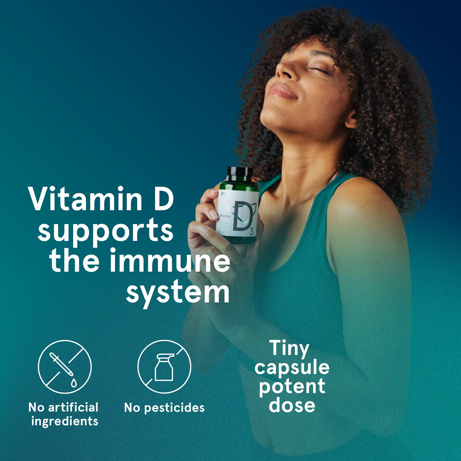 D3 - Naturally sourced Vitamin D (2500IU) - 120 softgels
