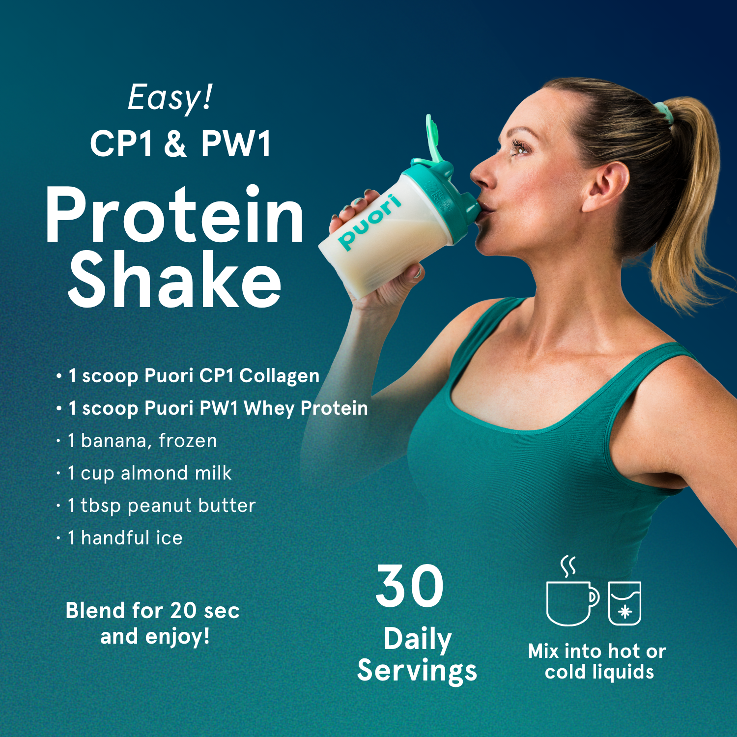CP1 - Pure Collagen Peptides - 30 servings