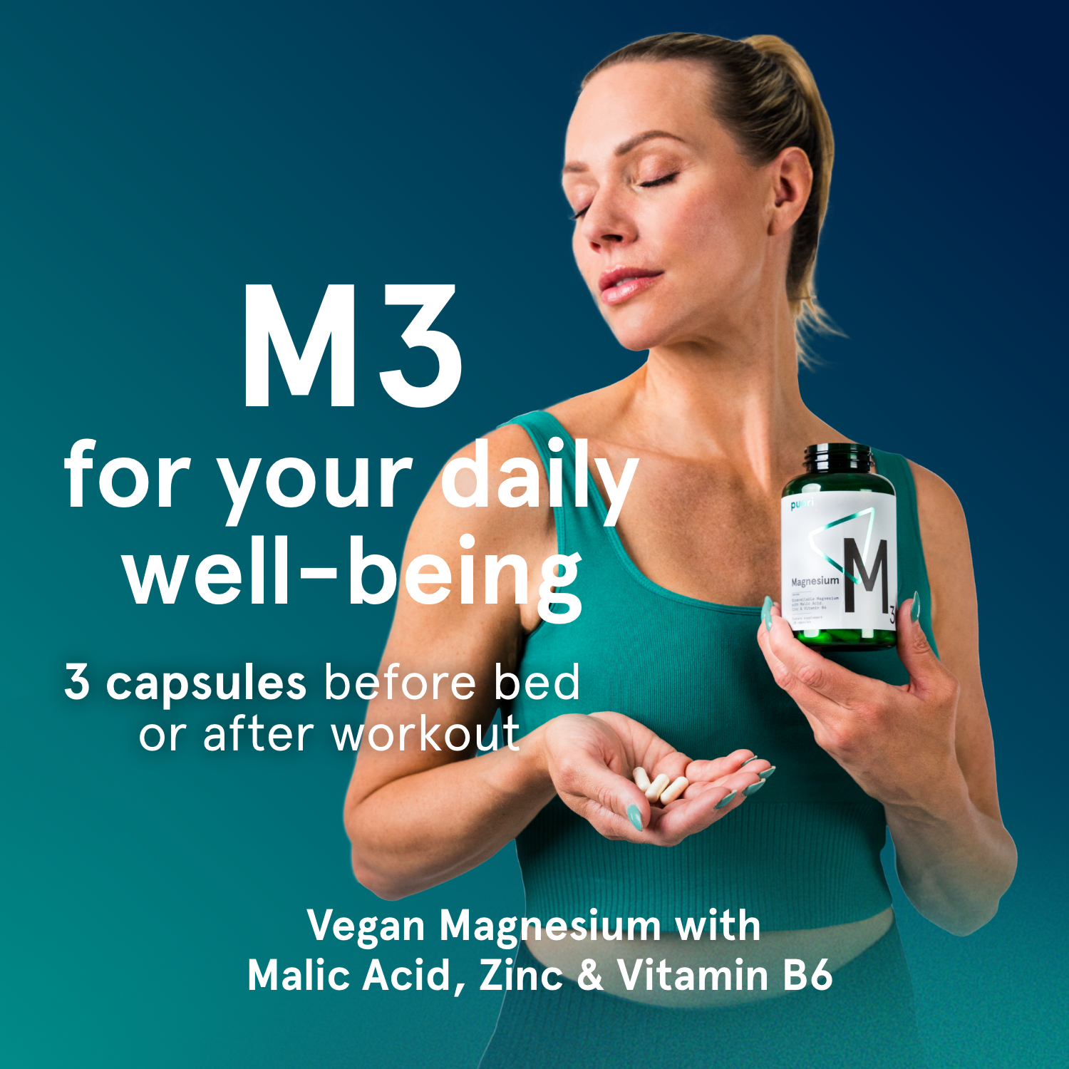 M3 - Easy absorbable magnesium complex - vegan - 120/180 capsules